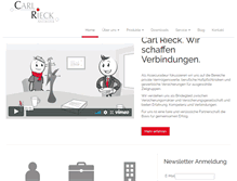 Tablet Screenshot of carlrieck.de